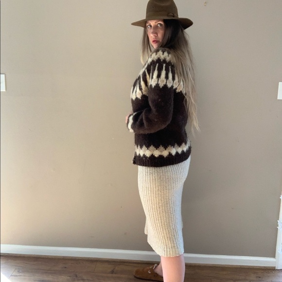 Vintage 60s/70s Nordic Wool Fairisle Sweater - Picture 4 of 8